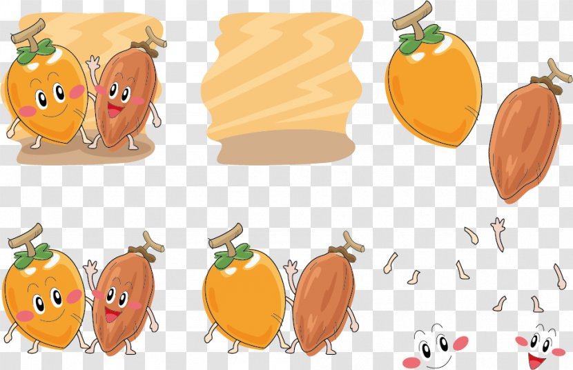 Japanese Persimmon Auglis Illustration - Expression Vector Greeting Transparent PNG
