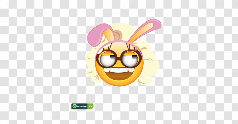 Smiley Easter Bunny Emoticon Emoji Rabbit Transparent PNG