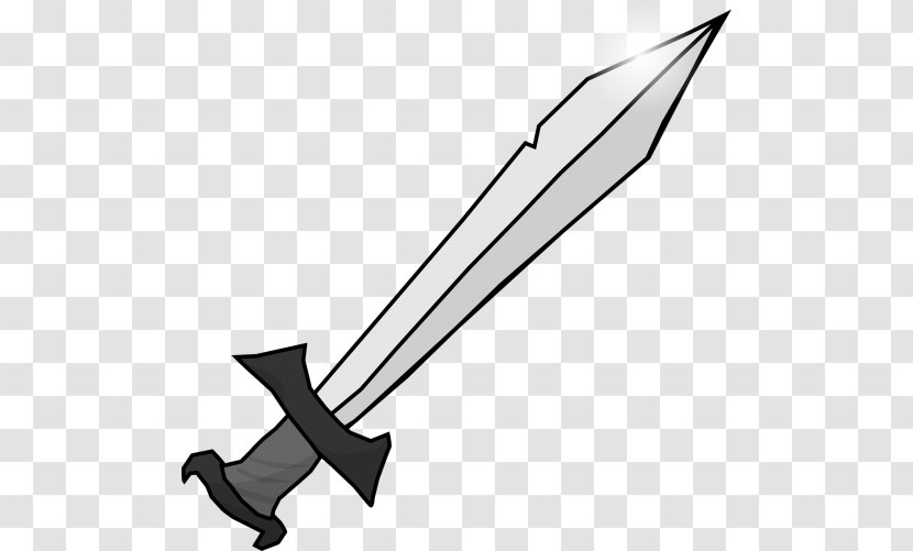 Clip Art Knightly Sword Image - Sports Equipment Transparent PNG