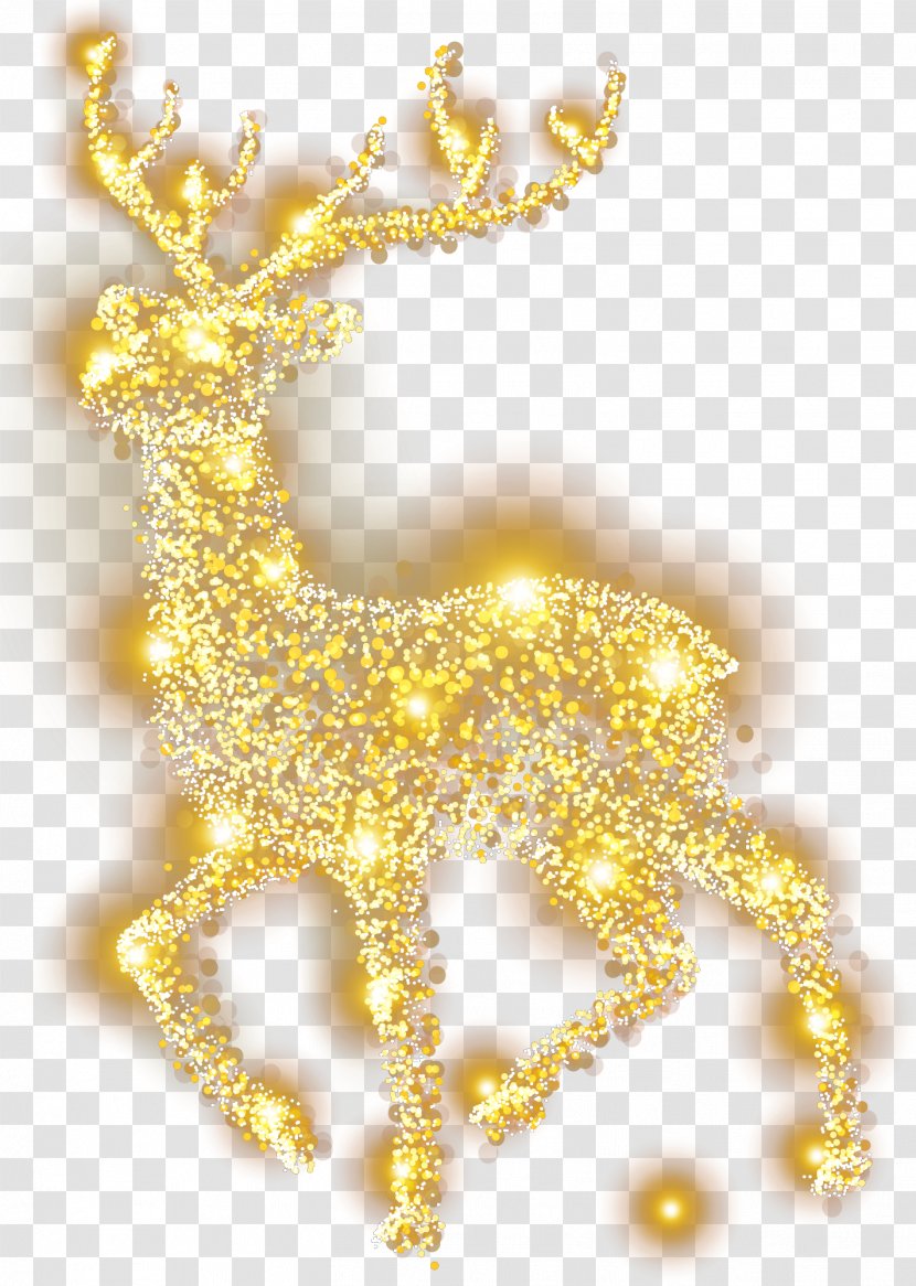 Reindeer Elk Christmas Decoration - Pattern - Cool Material Transparent PNG