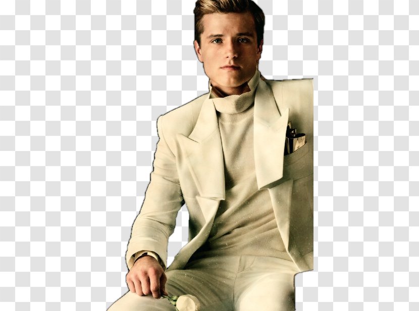 Josh Hutcherson The Hunger Games: Catching Fire Peeta Mellark - Sleeve - Dress Shirt Transparent PNG