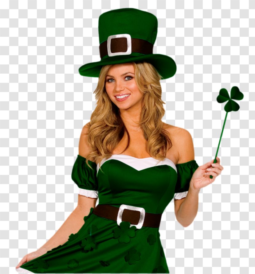 Saint Patrick's Day Costume Woman Disguise - Carnival Transparent PNG
