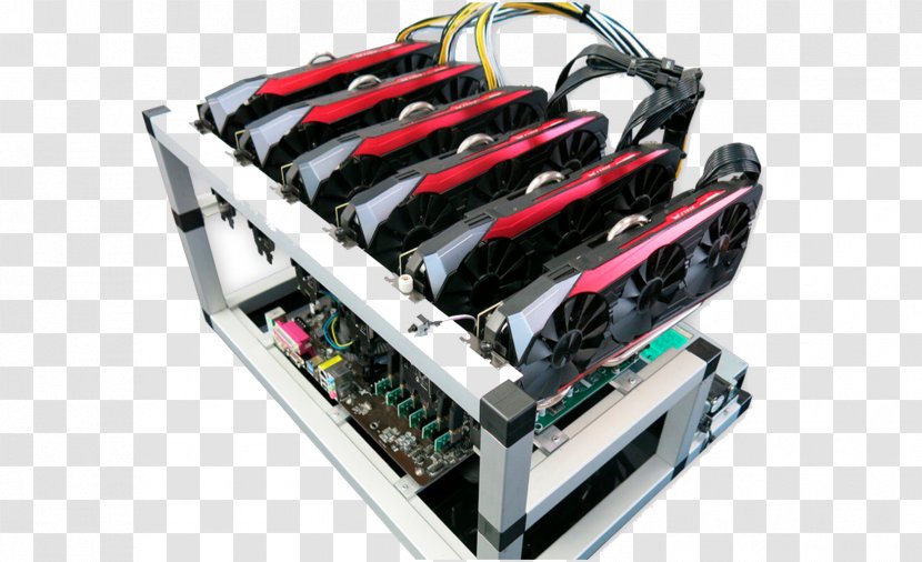 Ethereum Mining Rig Bitcoin Litecoin Cryptocurrency Transparent PNG