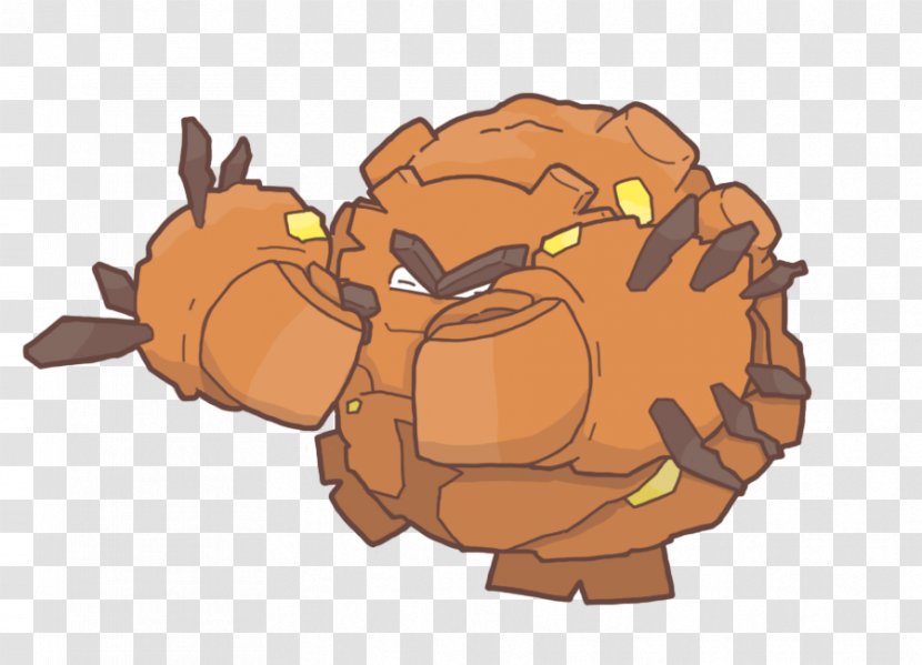 Graveler Carnivora Turtle Clip Art - Cartoon - Golem Alola Transparent PNG