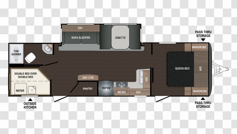 Floor Plan Campervans Fifth Wheel Coupling Caravan Trailer - Keystone View Company Transparent PNG