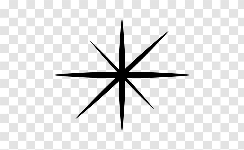 Star - Monochrome - Drawing Transparent PNG