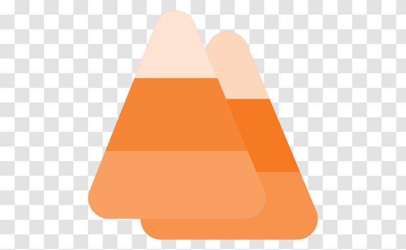 Line Triangle Product Design Font - Peach - Candycorn Cartoon Transparent PNG