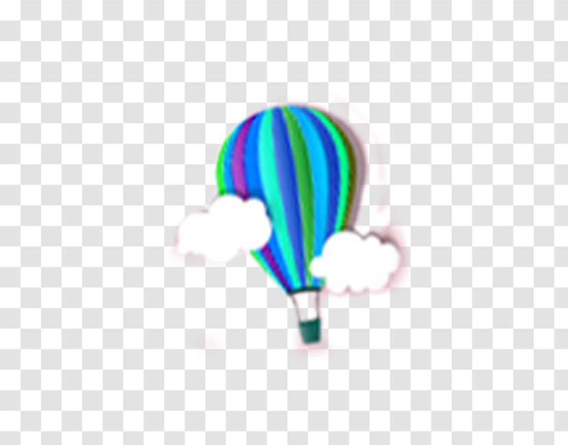 Hot Air Balloon Computer Wallpaper - Cartoon Clouds Transparent PNG