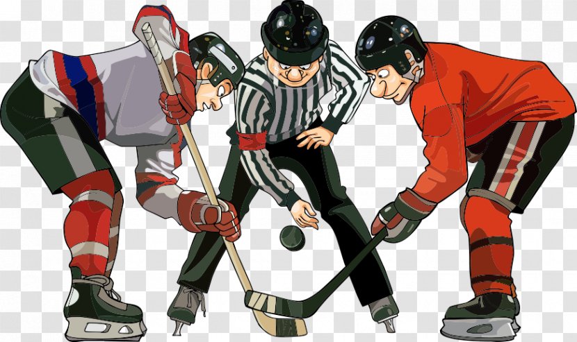 Ice Hockey Puck Stick - Sportswear - Vector Player Transparent PNG