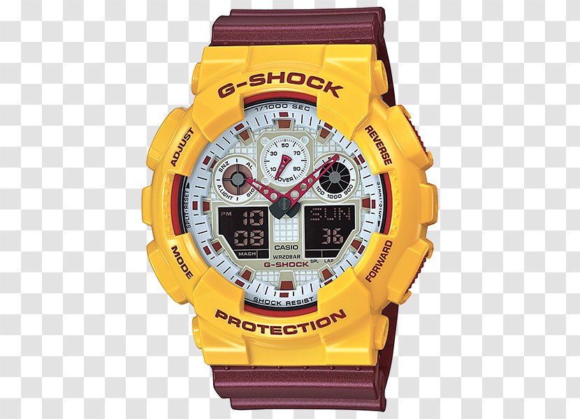 G-Shock Analog Watch Casio Blue - Gshock Ga100 Transparent PNG