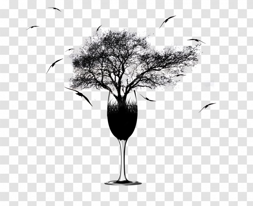 Tree Illustration - The Dead Wood In Glass Transparent PNG