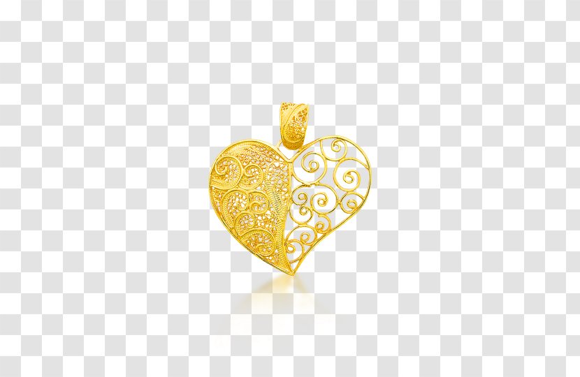 Locket Body Jewellery Amber - Gold Transparent PNG