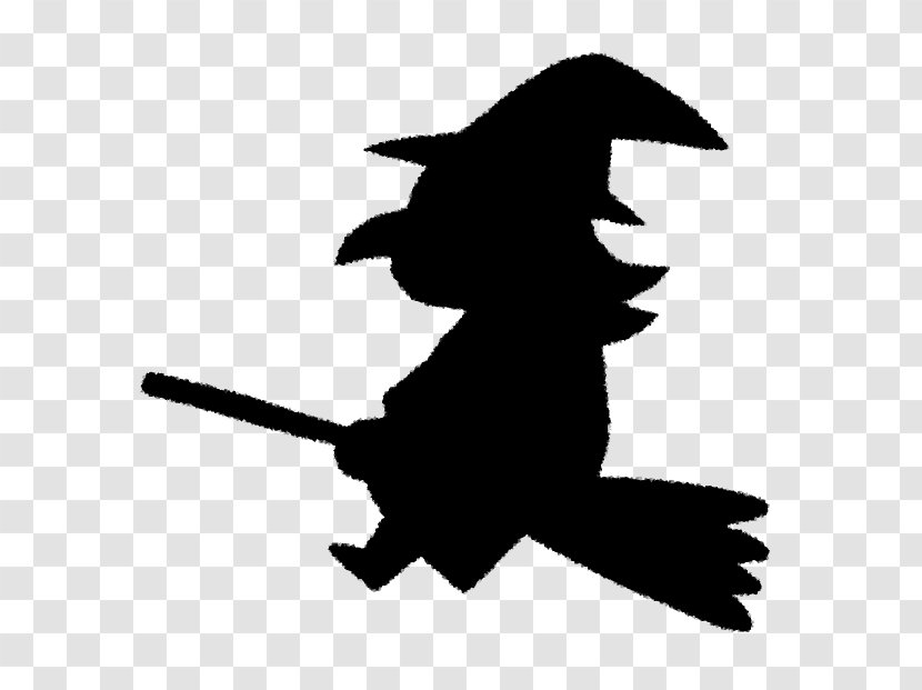 Silhouette Halloween Witch Clip Art Transparent PNG
