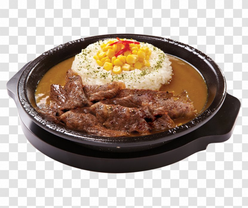 Japanese Curry Asian Cuisine Rice And Hamburger - Beef Transparent PNG