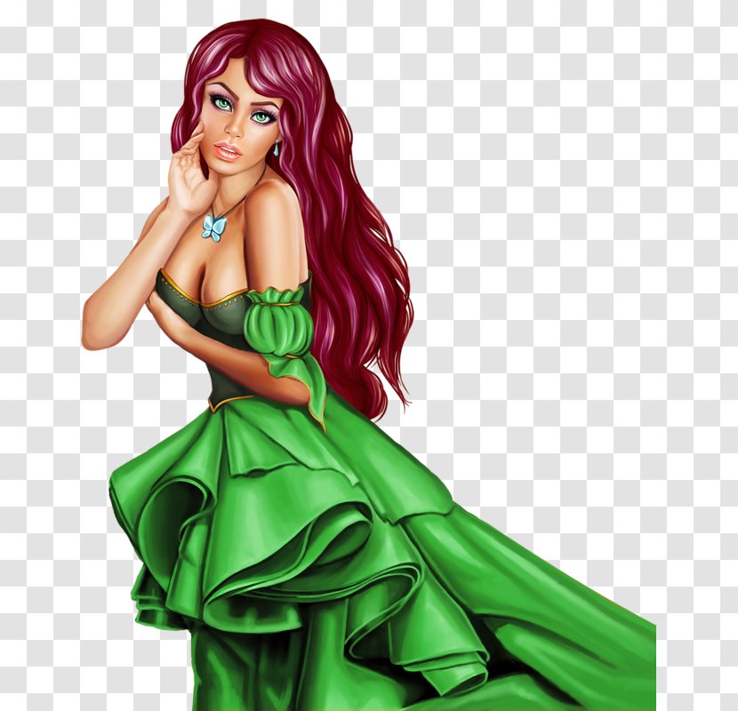 Fairy Artist Mermaid - Silhouette Transparent PNG