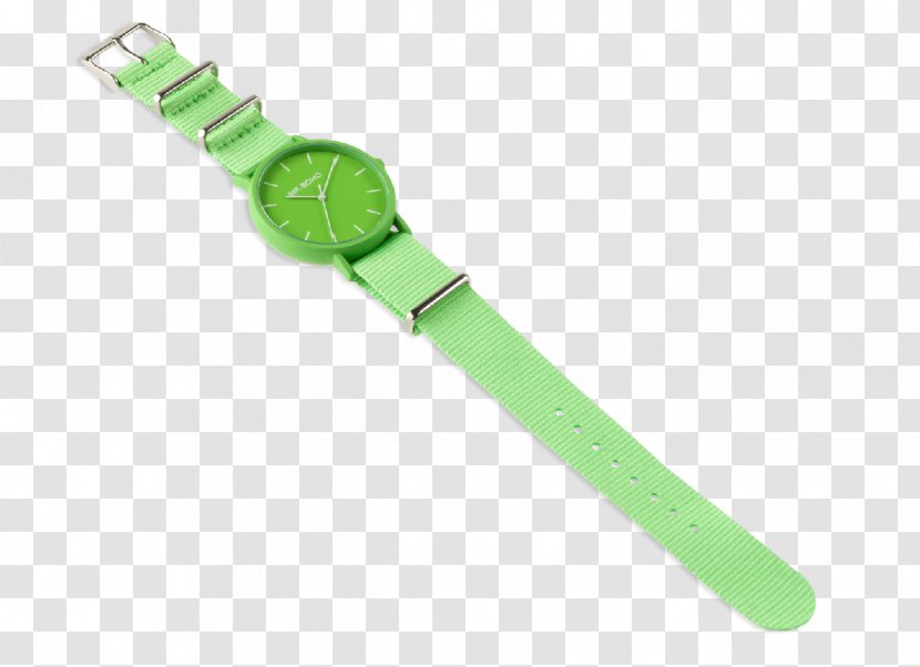 Watch Strap Bracelet Clock - Millesimal Fineness - Greenery Transparent PNG
