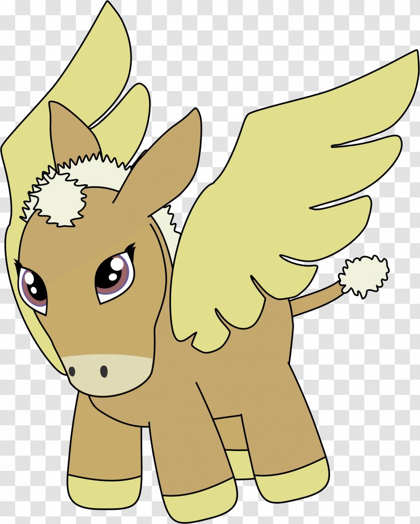 Horse Pony Flight Pegasus Cartoon - Donkey Transparent PNG