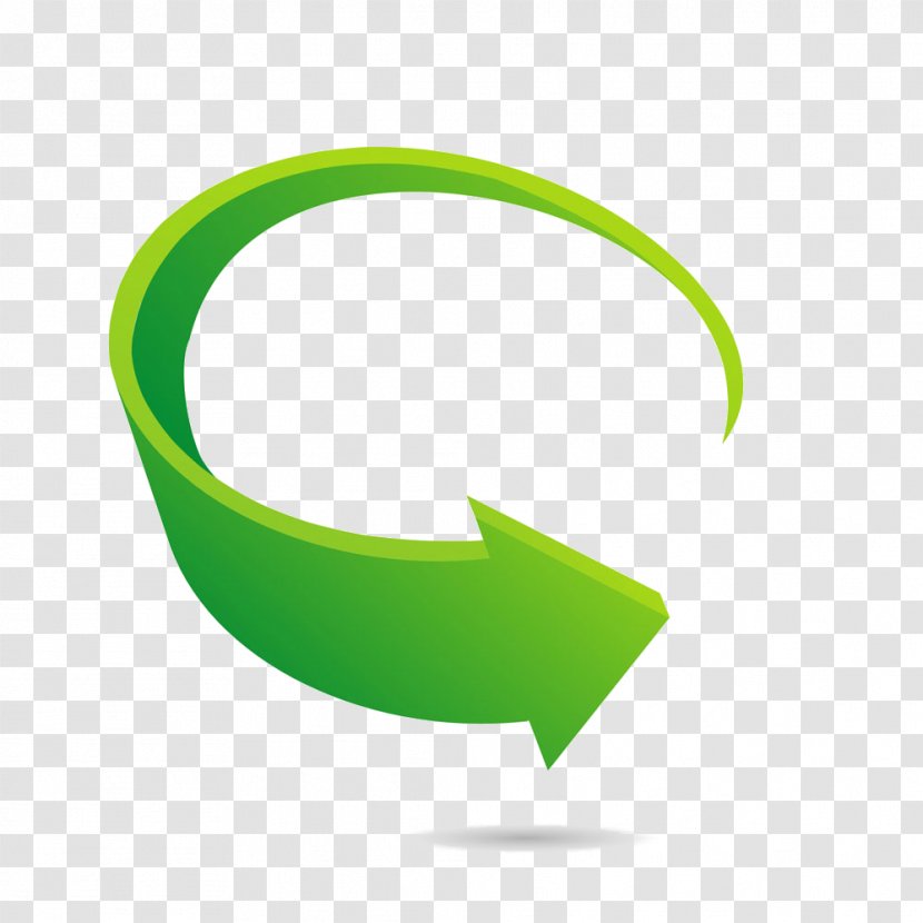 Green Arrow - Blue - Circle Transparent PNG