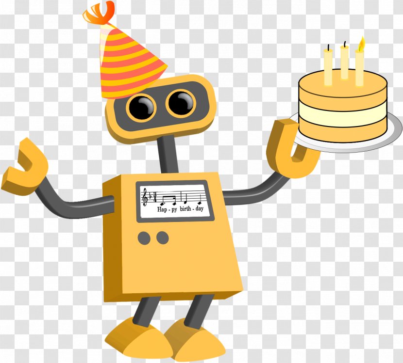 Robot Chatbot Animation Machine Learning Clip Art - Yellow Transparent PNG