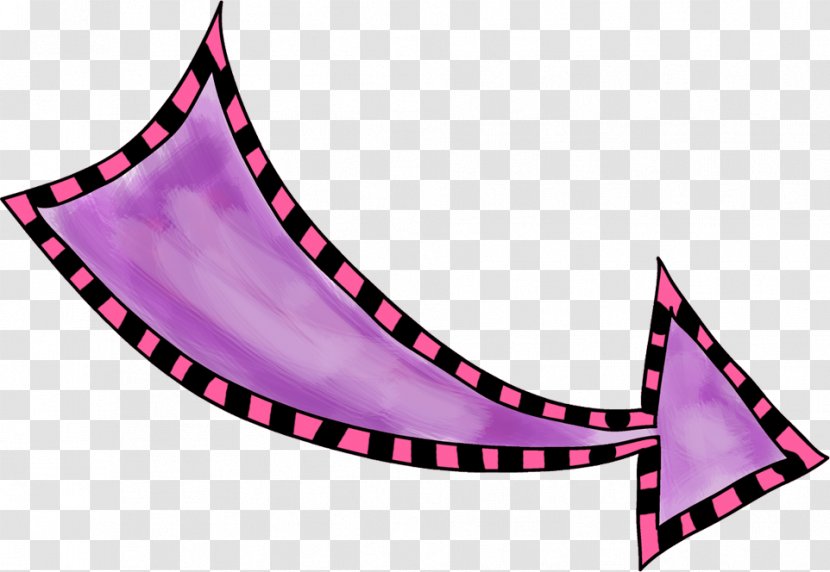 Paper Craft - Magenta - Purple Arrow Transparent PNG
