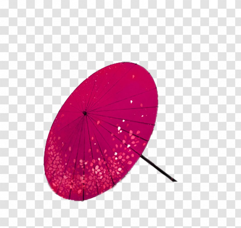 Oil-paper Umbrella - Designer - Red Paper Transparent PNG
