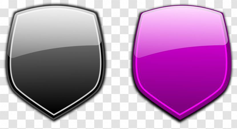 Shield Escutcheon Logo - Magenta - Badge Transparent PNG
