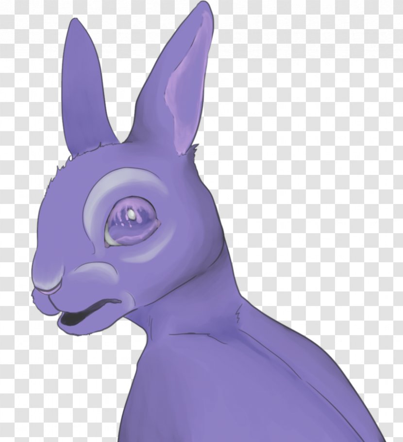 Purple Cartoon Figurine Snout - Mammal Transparent PNG