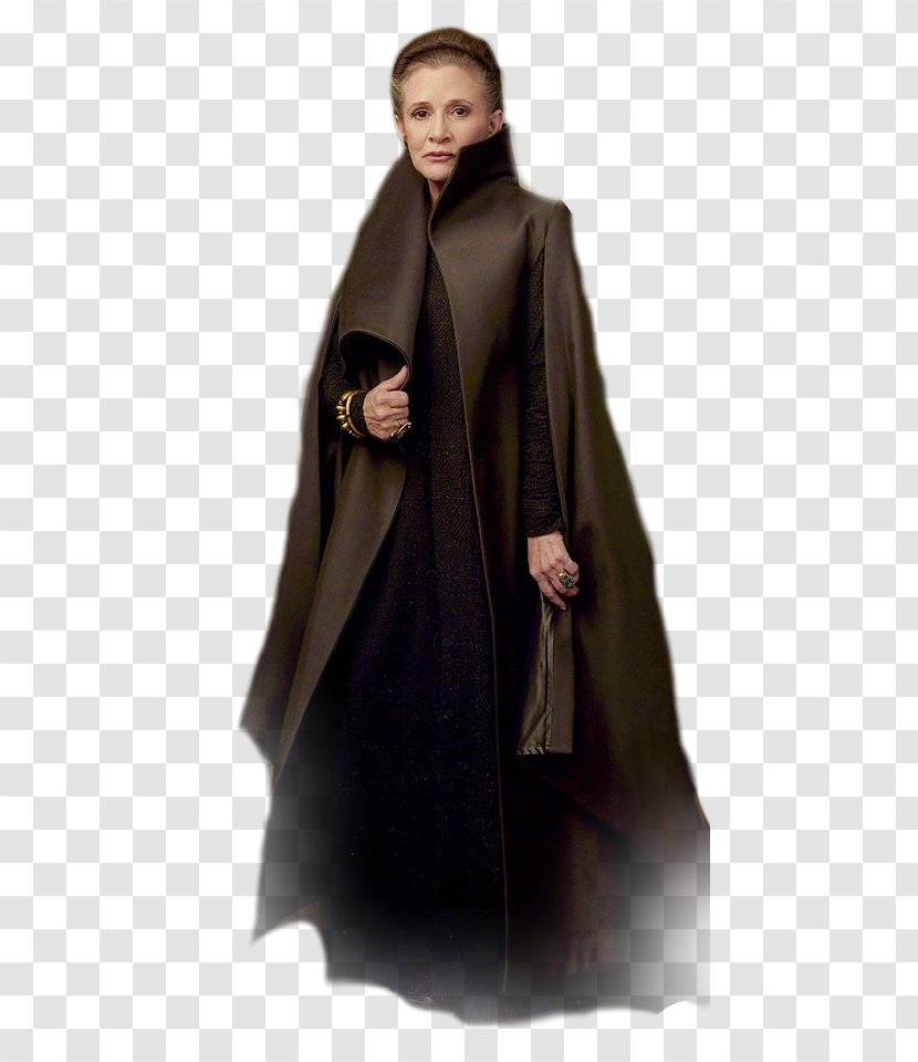 Carrie Fisher Leia Organa Star Wars Episode VII The Force - Coat Transparent PNG