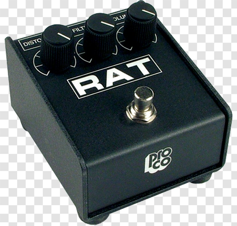 Pro Co RAT Effects Processors & Pedals Distortion Electric Guitar Proco, S.L. - Hardware - Rat Mouse Transparent PNG