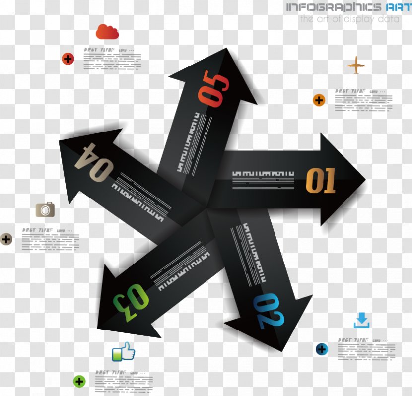 Infographic Diagram Illustration - Royaltyfree - Vector PPT Arrow Chart Transparent PNG