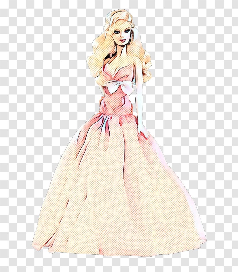Clothing Dress Pink Gown Costume Design - Barbie - Blond Transparent PNG