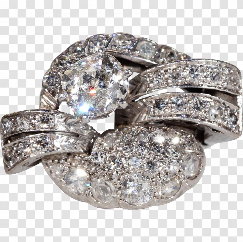 Engagement Ring Diamond Jewellery Wedding - Vintage Clothing Transparent PNG