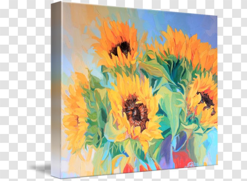 Painting Flower Art Floral Design Acrylic Paint - Artwork - Watercolor Sunflower Transparent PNG