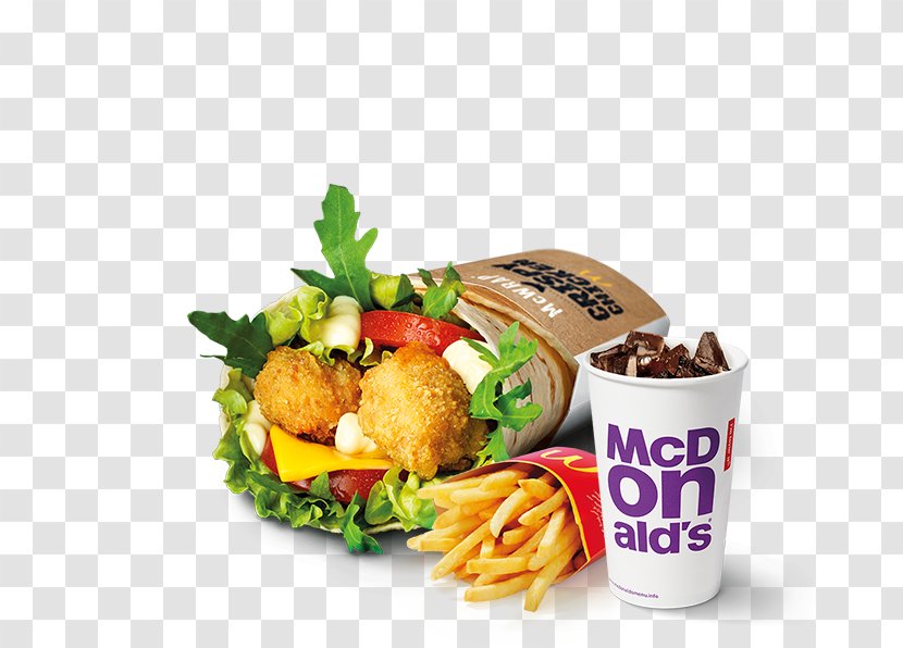 French Fries Crispy Fried Chicken Barbecue Hamburger Vegetarian Cuisine - Fast Food - McDonald's McNuggets Transparent PNG