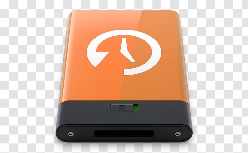 Electronic Device Gadget Multimedia - Technology - Orange Time Machine W Transparent PNG