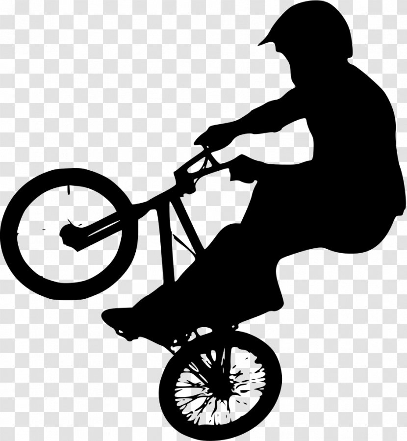 BMX Bike Bicycle Silhouette Clip Art - Sports Equipment - Bmx Transparent PNG