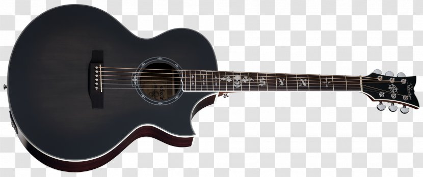 Steel-string Acoustic Guitar Schecter Research Synyster Gates - Cartoon Transparent PNG