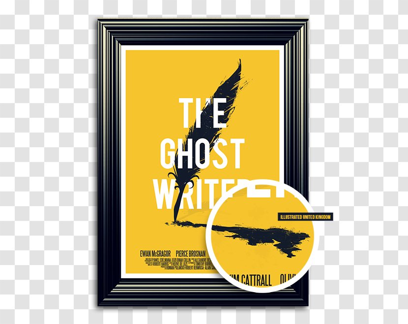 Film Poster Ghostwriter - Yellow - The Ghost Festival Gold Lettering Transparent PNG