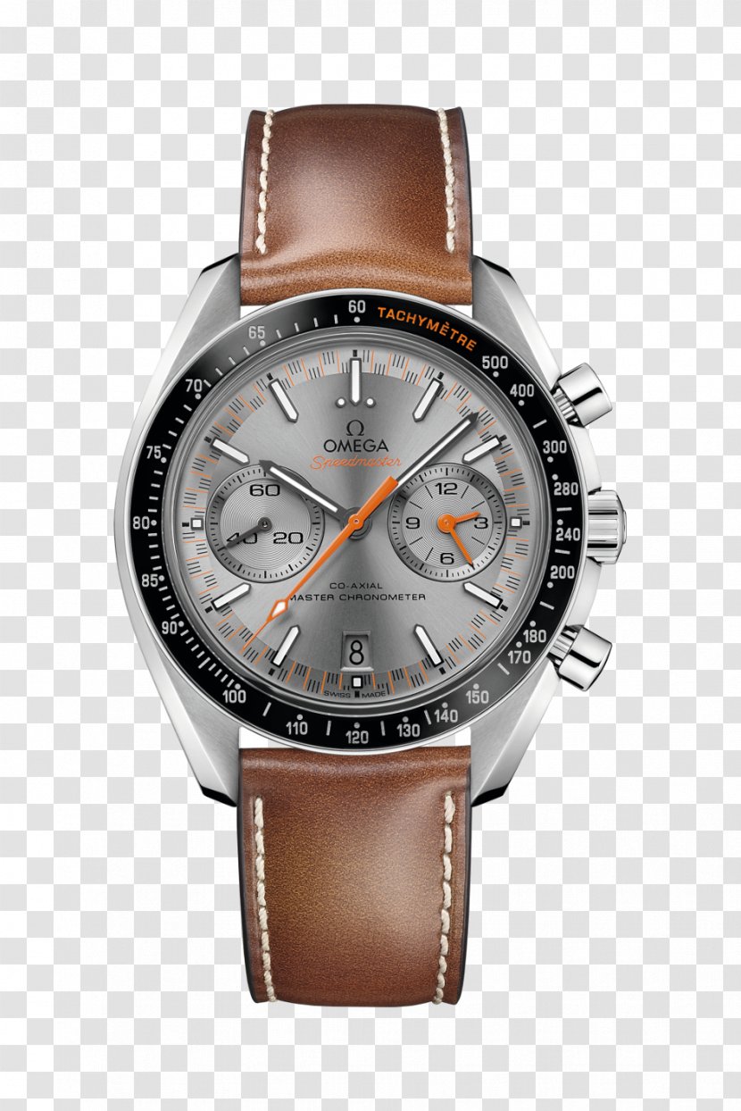 Omega Speedmaster SA Coaxial Escapement Watch OMEGA Men's Racing Co-Axial Chronograph - Brown Transparent PNG