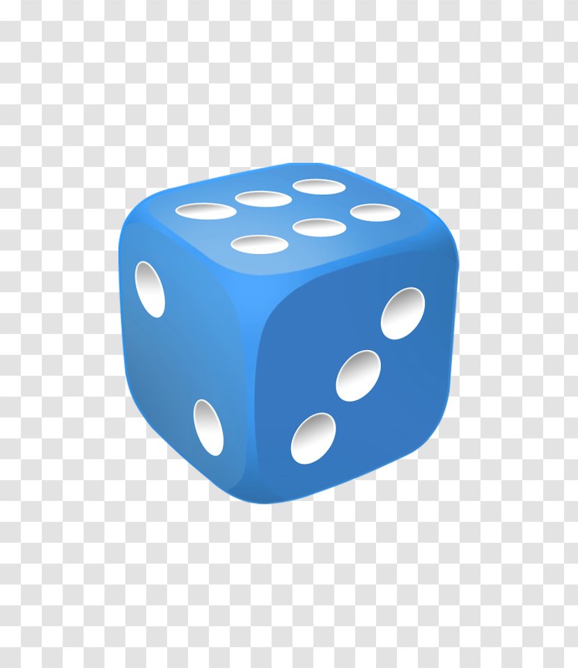 Yahtzee Yamb PRO Game Dice - Blue Transparent PNG