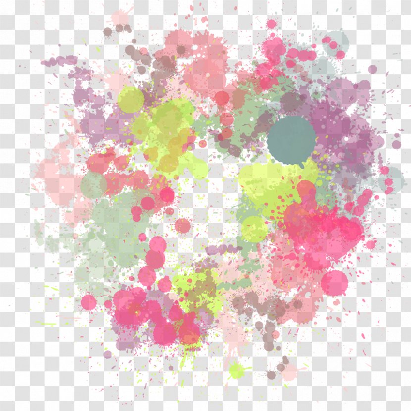 Watercolor Painting Ink - Pink - Paint Transparent PNG
