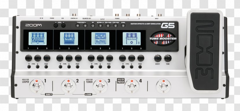 Effects Processors & Pedals Pedalboard Electric Guitar Distortion - H5 Transparent PNG