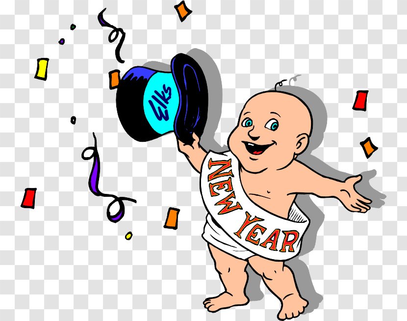 New Year's Eve Christmas Baby Year Resolution - Heart Transparent PNG