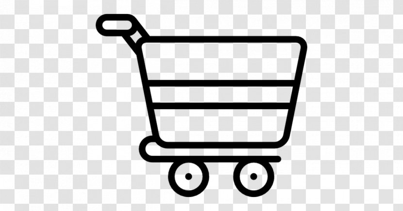 Area Black And White Motor Vehicle - Shopping Cart Transparent PNG
