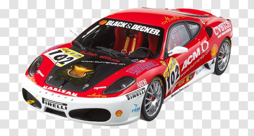 Ferrari F430 Challenge 360 Modena Sports Car Racing Model Transparent PNG