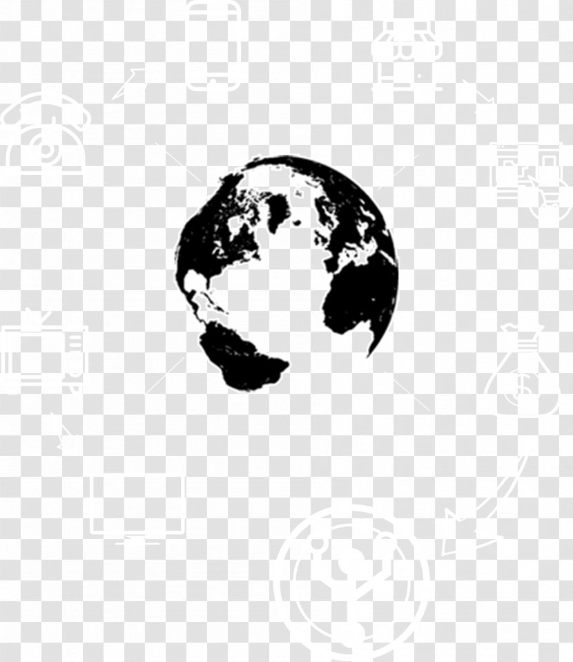 Globe Clip Art - Map - Brown Transparent PNG