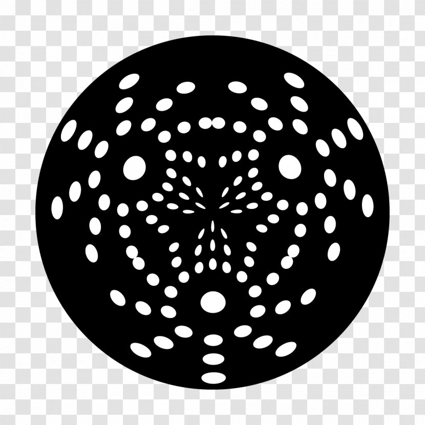 Circle Background - Black M - Blackandwhite Transparent PNG