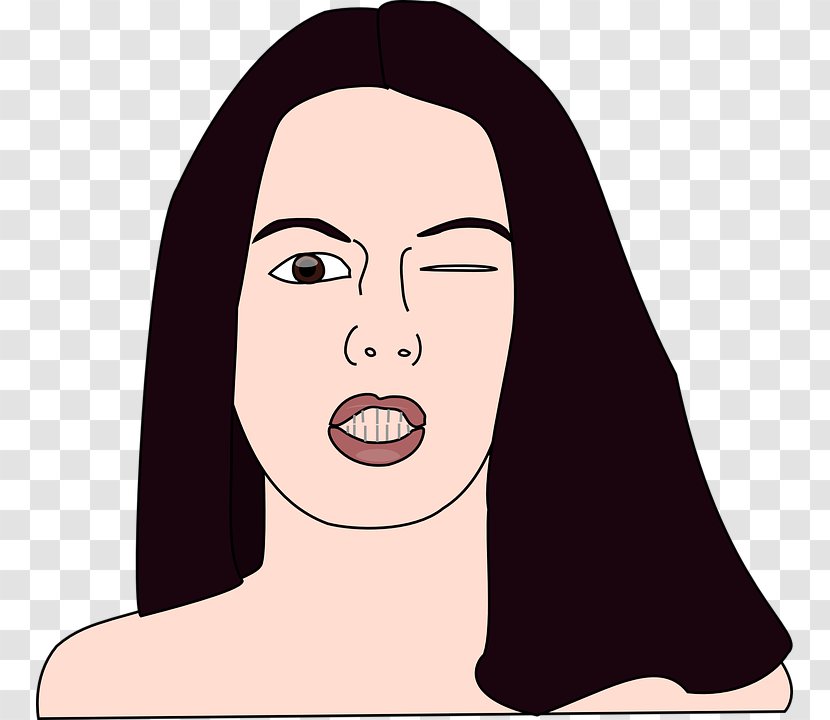 Lip Mouth Cartoon Clip Art - Frame - Woman Transparent PNG
