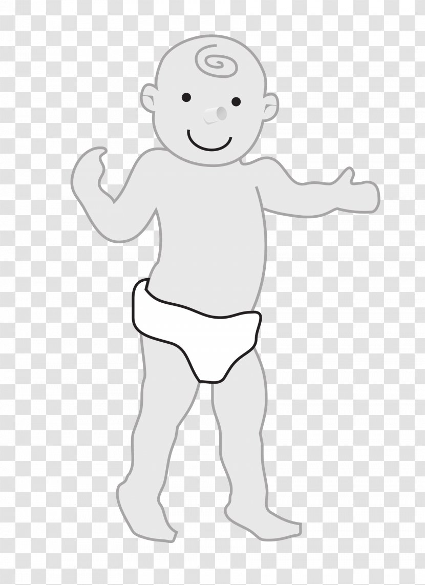 Infant Child Clip Art - Cartoon - Diaper Transparent PNG