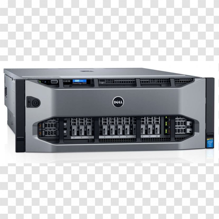 Dell PowerEdge - Computer - R930128 GB RAM1.9 GHz300 HDD Servers 19-inch RackBackplane Transparent PNG